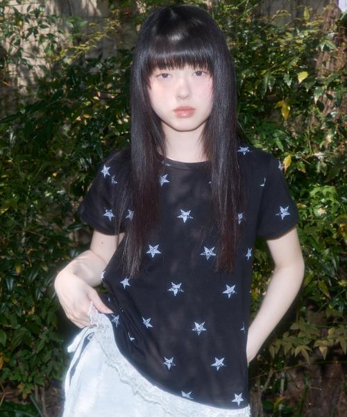 레이스 스타 레이어드 티 (BLACK) F25QB118