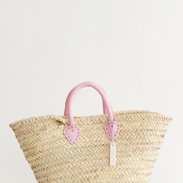 [재입고준비중] Pink Handle Tote  - 핑크 핸들 마르쉐백