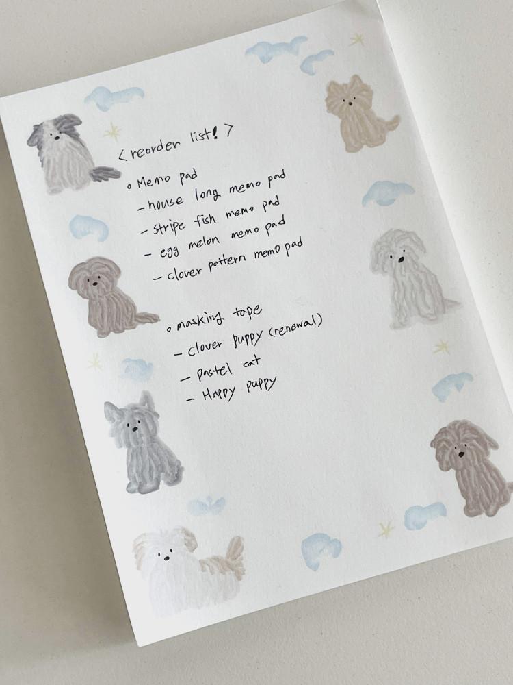Little fluffy memo pad / 떡메모지