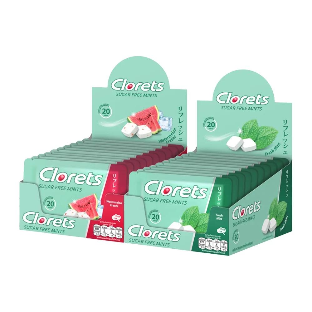 클로렛츠 무설탕 캔디 1박스 (10포) 수박 민트 맛 선택 클로레츠