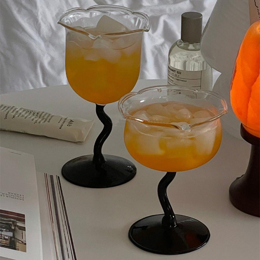 셀렉티드커스텀 블랙 엣지 고블렛 와인잔 (2Type)