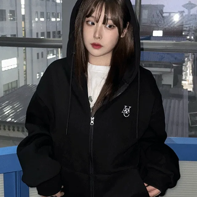 [💘쿠폰가 25,520원 ~10/7](BEST집업)오버랩 2WAY 후드 집업