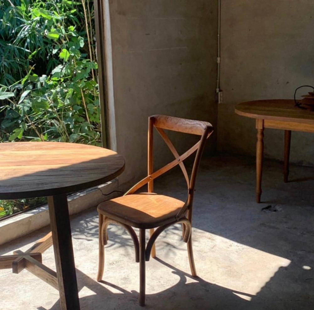 빈티지 엑스 의자  (의자 린넨 커버 및 방석 포함)