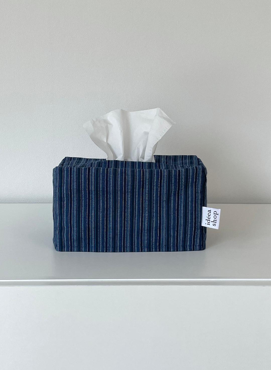 Denim tissue case - deep blue (m)