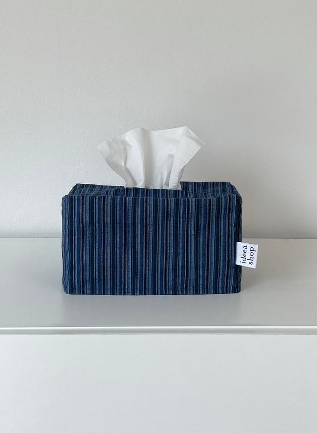 Denim tissue case - deep blue (m)