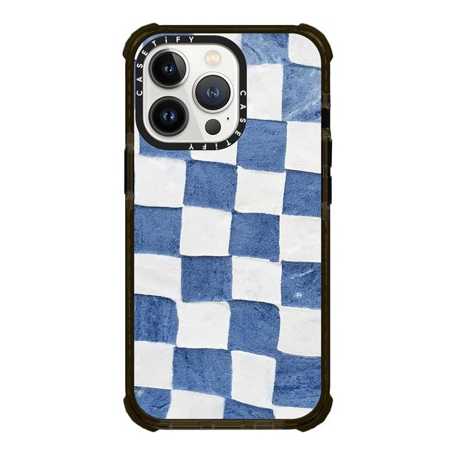 BLUE CHECKERS by ivy weinglass
