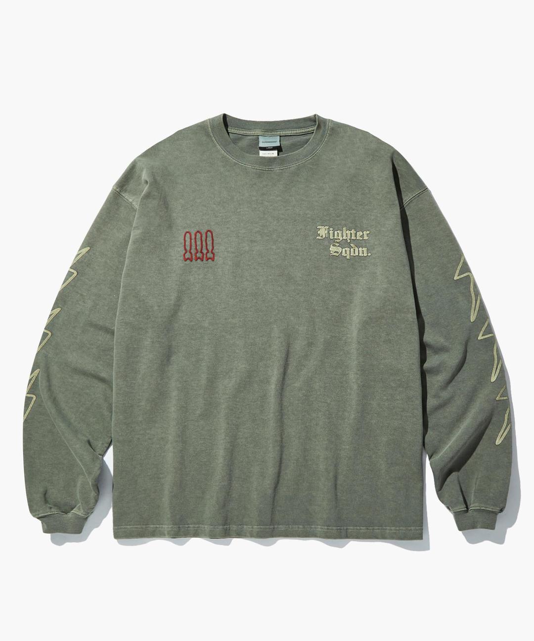 MIL SERIES LONG SLEEVE(FIGHTER SQDN)_PIGMENT KHAKI GREEN