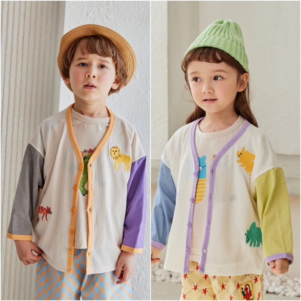 여름 쿨 가디건 긴팔 아우터 4세 어린이집 등원룩 외출복 기본 형제 남아 초등학생