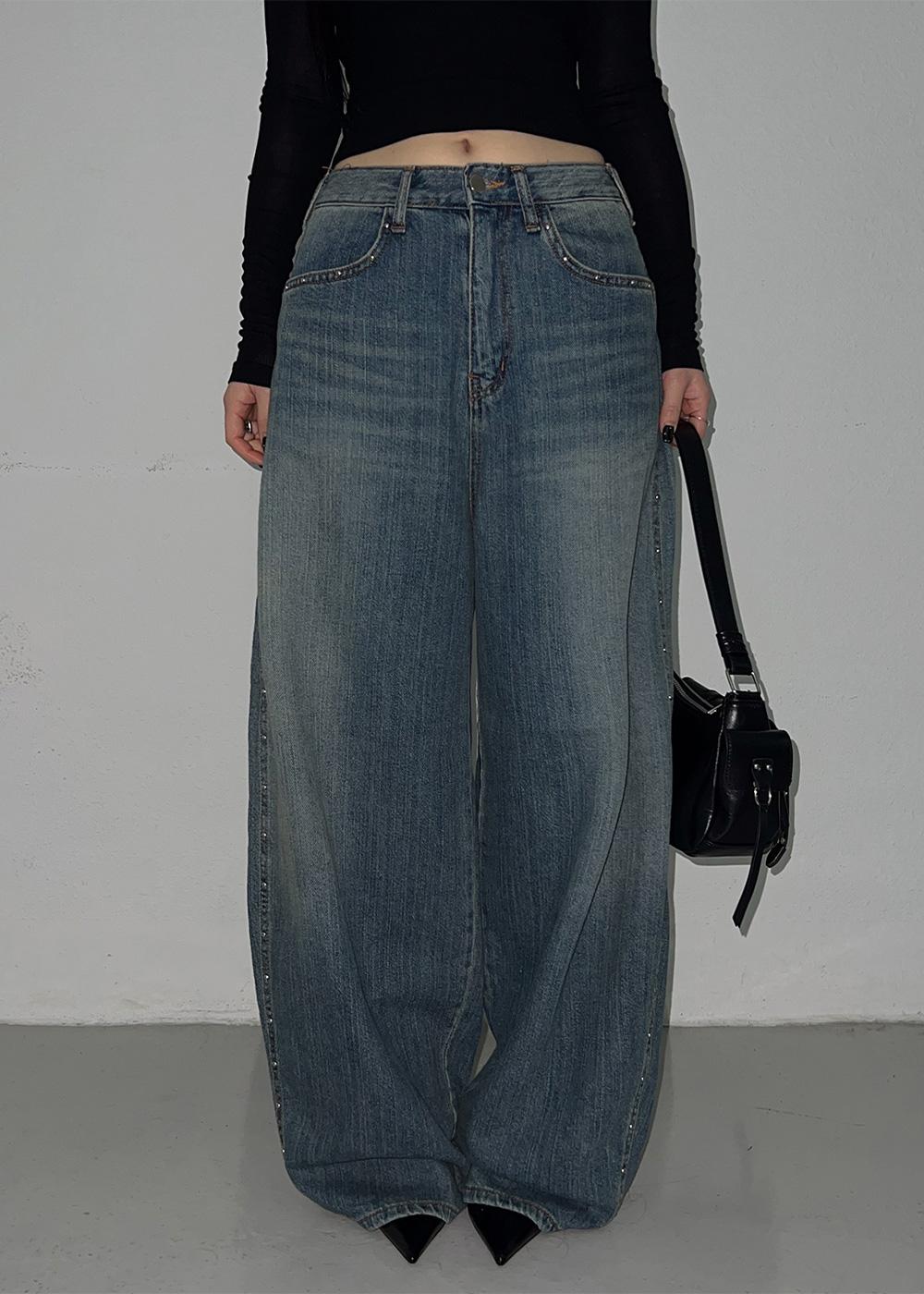 RITZ STUD POINT DENIM / 리츠 스터드 포인트 데님