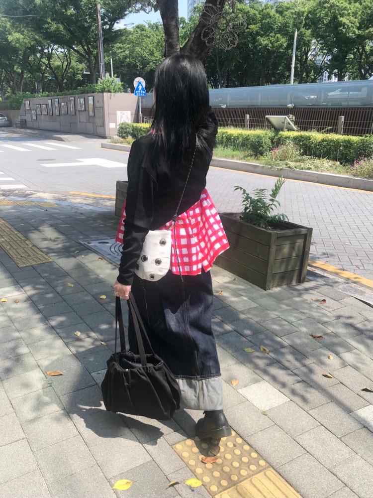 10. PADDED EYELET CROSS BAG (DOTTED IVORY)