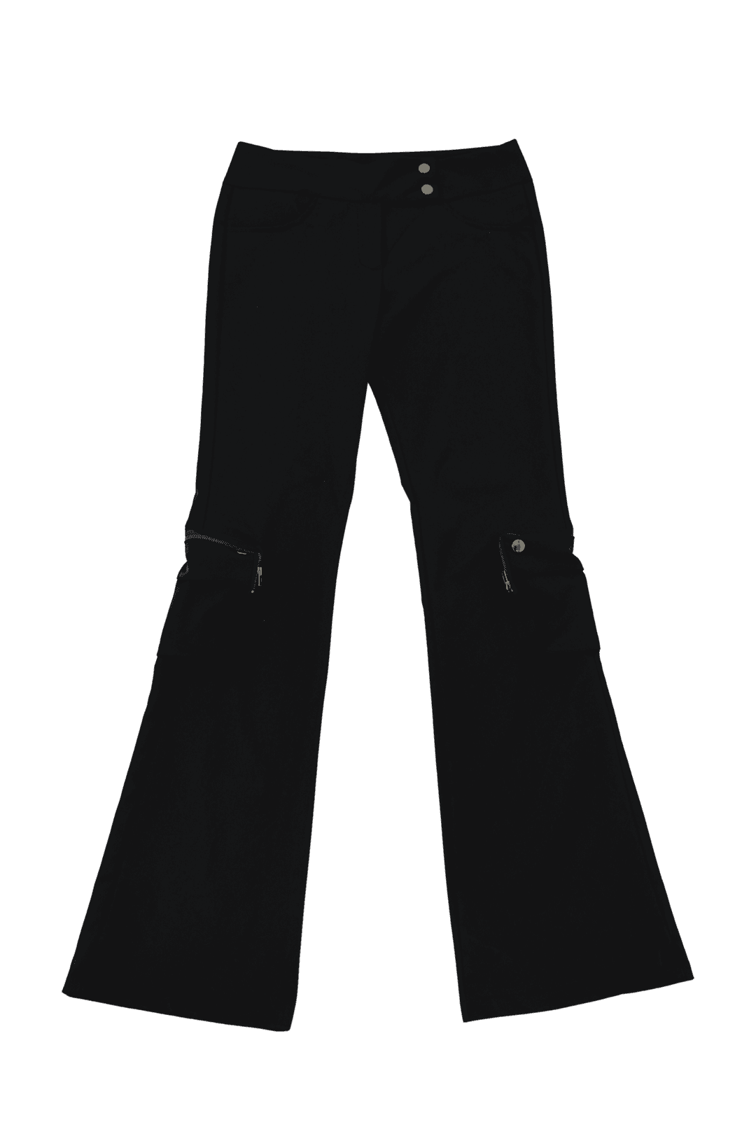 [Pink orchid house] Pocket boots cut pants (2color) (Black)