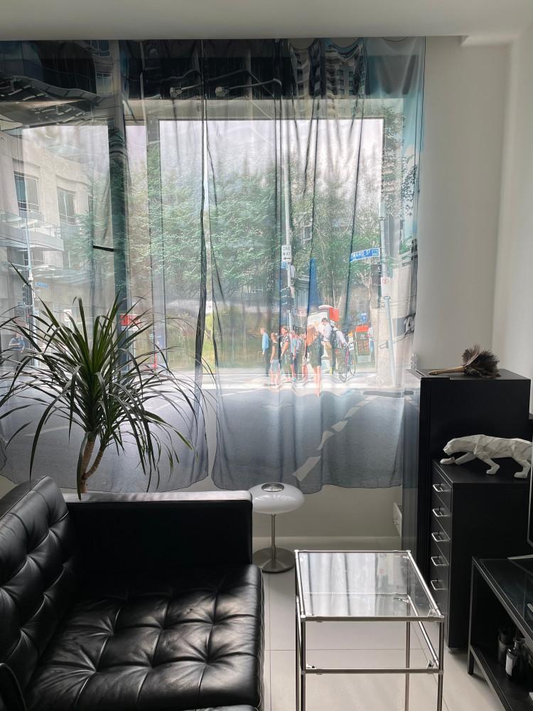 [자체제작] 호주 이미지 쉬폰 패브릭 커튼 (2type)