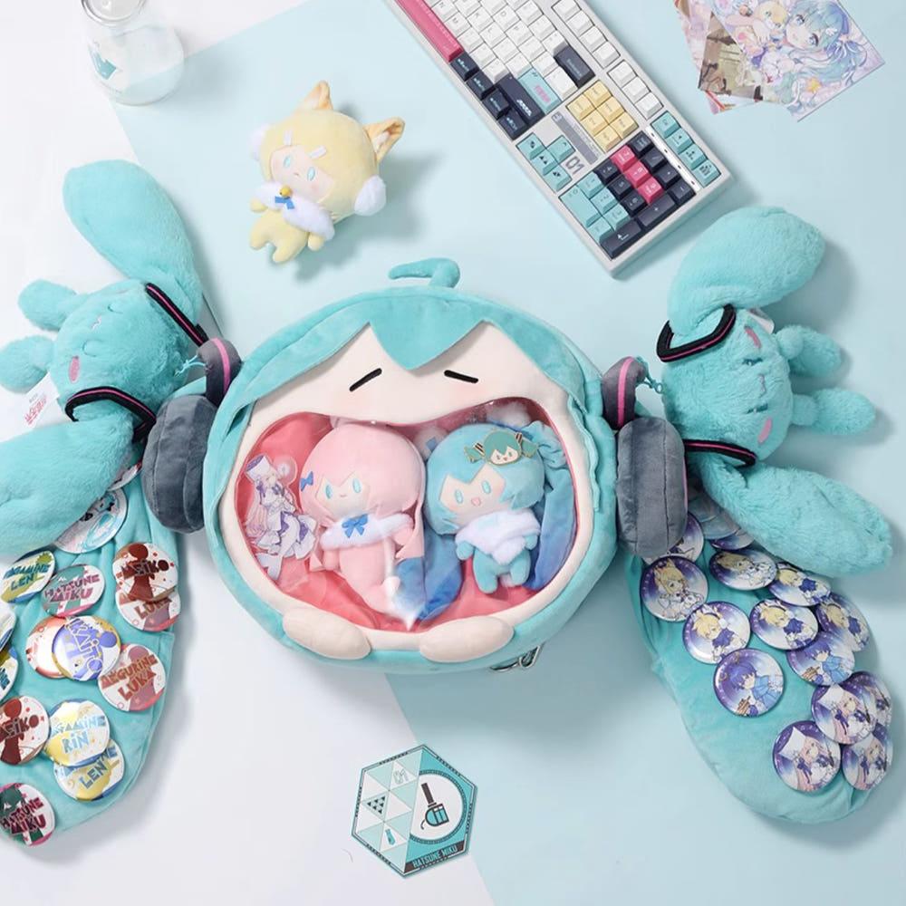 공식 굿즈 정품 보컬로이드 하츠네 미쿠 가방 인형 이타백 파우치 2024 MIKU