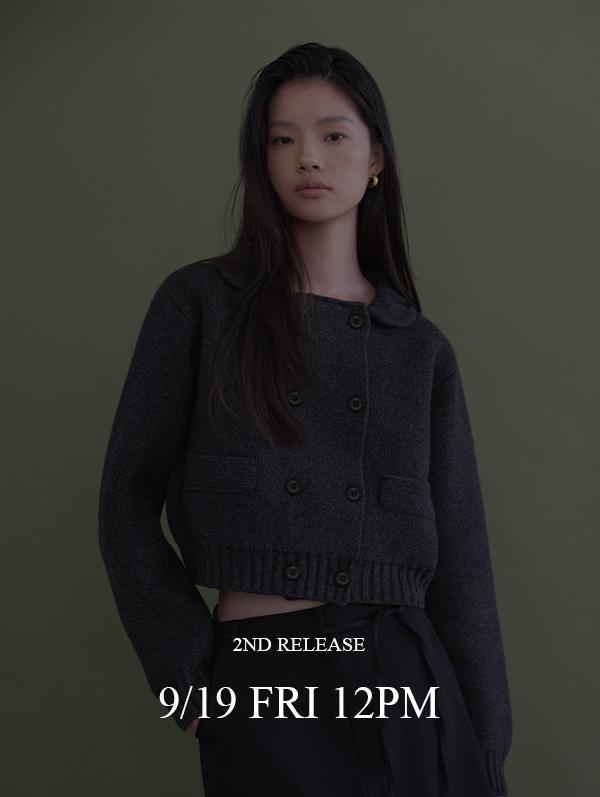 BLAIRE WOOL COLLARED JACKET (CHARCOAL)