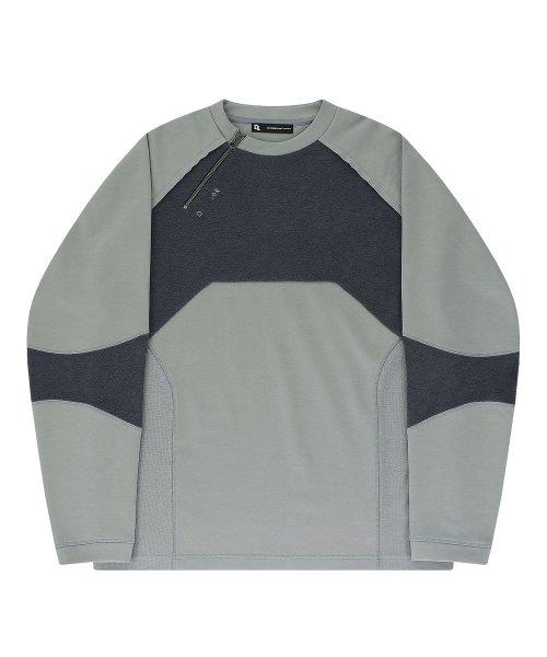 D.ok 02 Ruff Cut Long Sleeve (ASH BLUE)