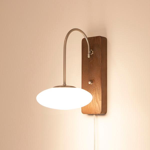 LED 10W 리모 월넛 벽등 B타입