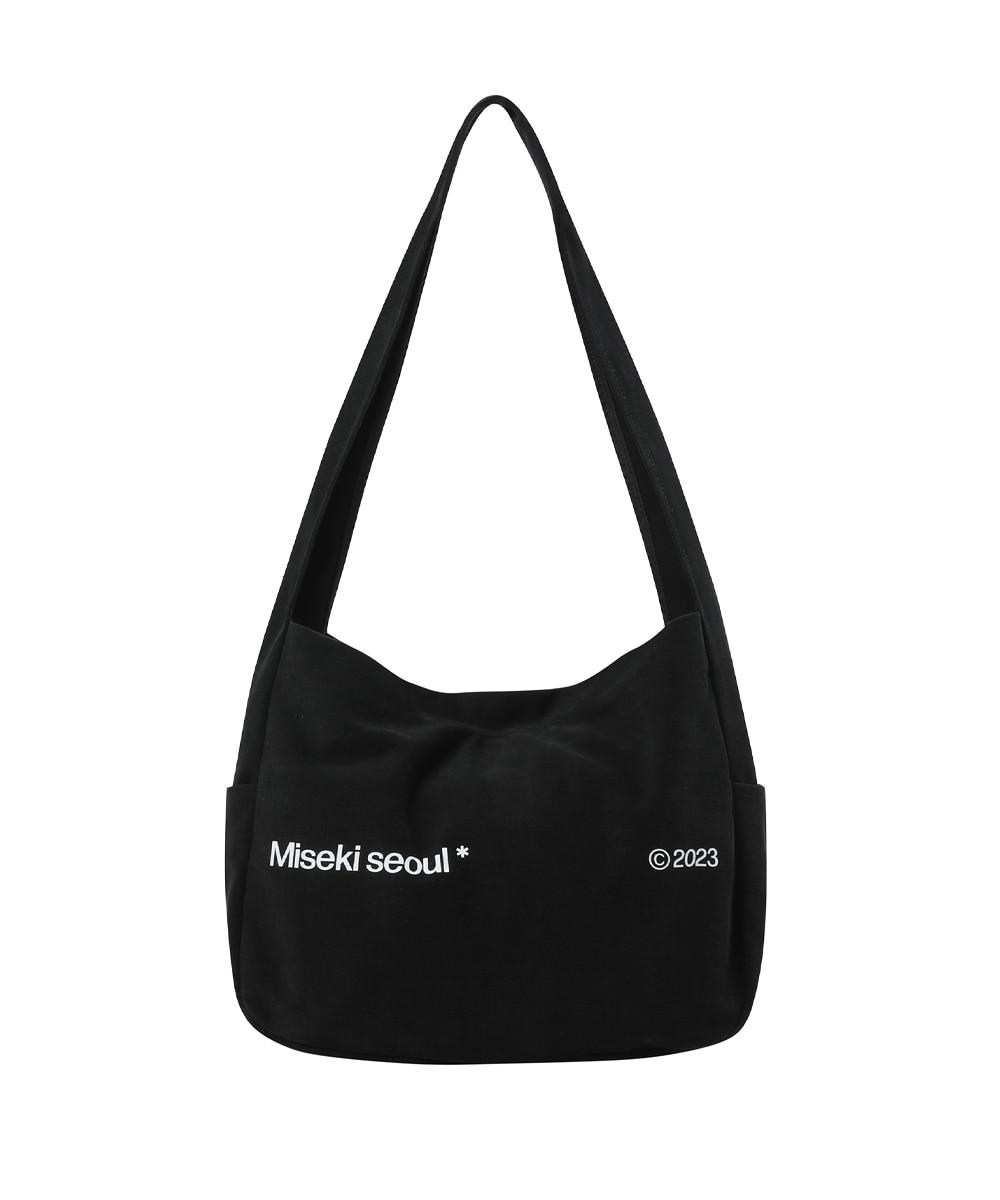 Cotton big crossbag BLACK