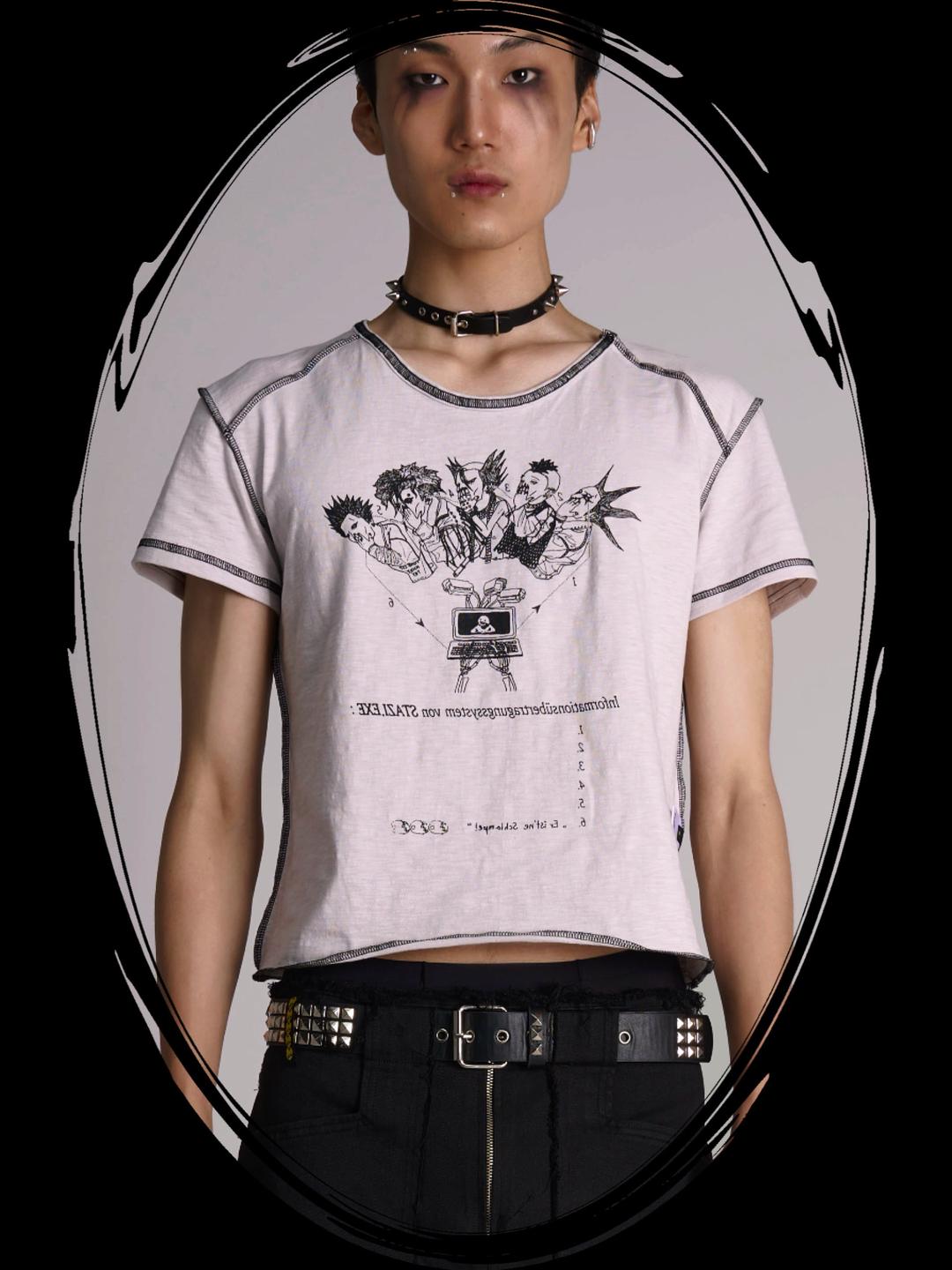 flipped tee B (light gray)