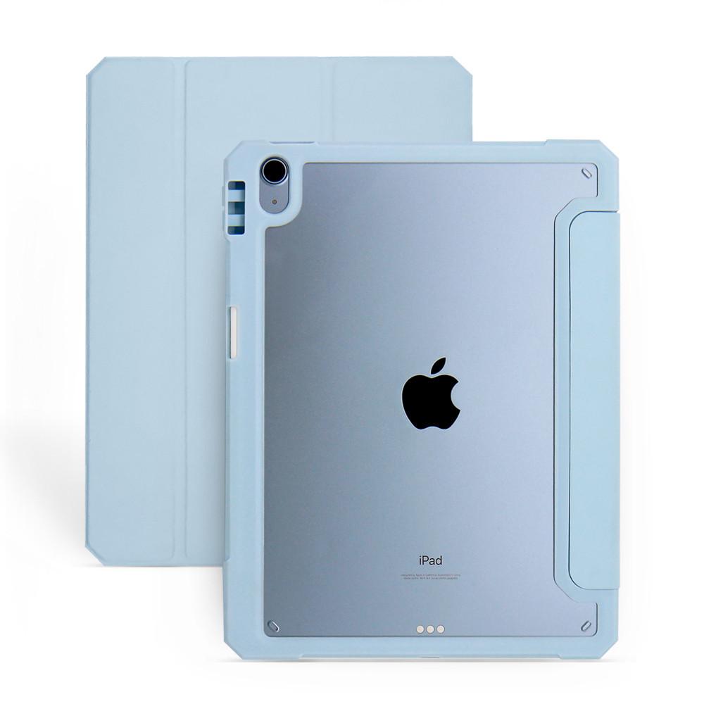 (강화유리+펜슬커버) 아이패드 프로3세대/에어4/에어5공용 애플펜슬 펜수납 클리어 케이스