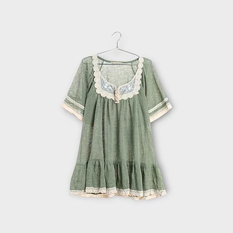 JPN 레이스 니트 블라우스 / WOMEN FREE