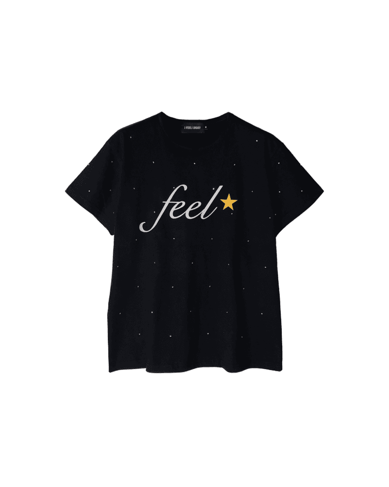 Feel twinkle tshirt black