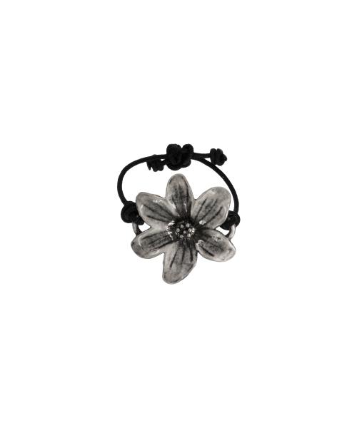 petal string ring-black