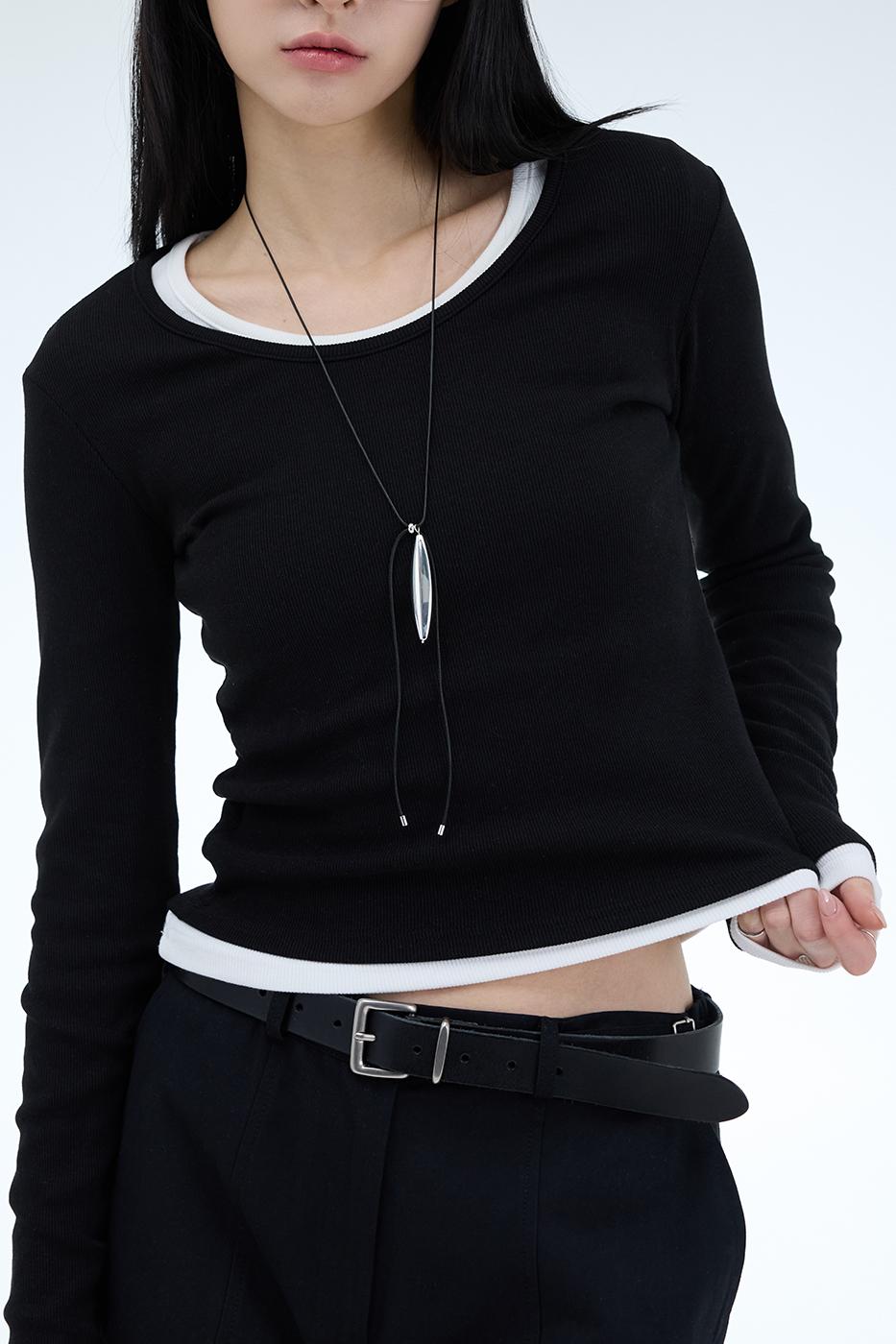 포르테나  PRTN) 에센셜 유넥 티셔츠