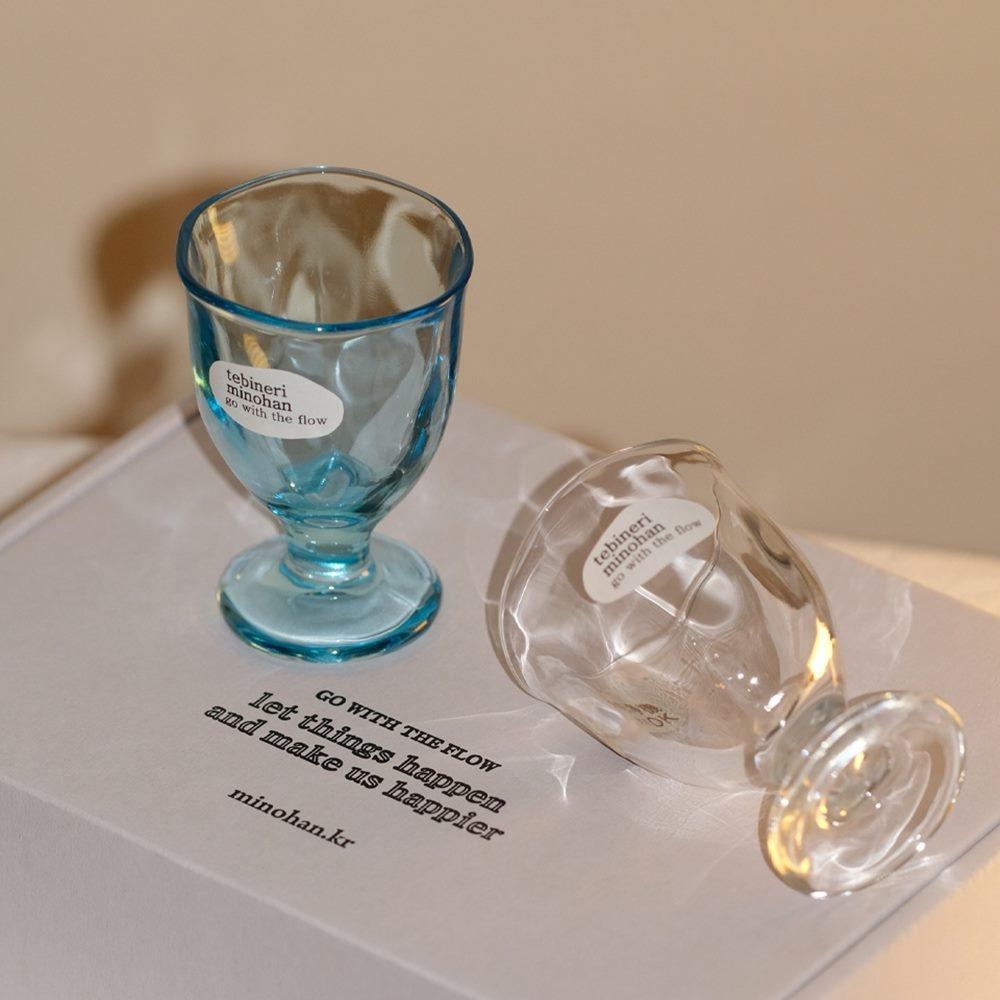 [Go with the flow] 테비네리 RGB 미니 고블렛 2p 세트_클리어&블루