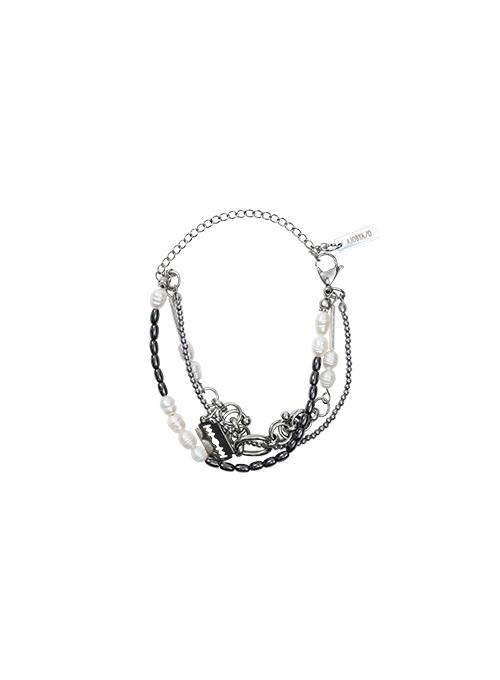 White Pearl Bracelet [SILVER]