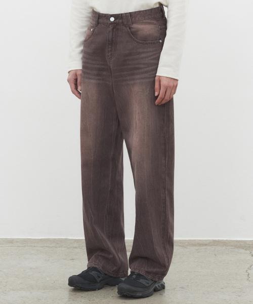 Mid Rise Wide Jeans DCPT027CRBrown