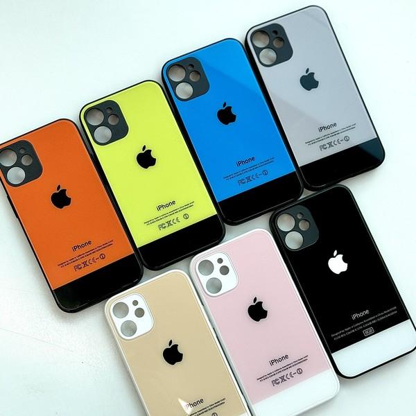 [당일출고🚚/8color🌈]아이폰 레트로 강화유리 아이폰 범퍼 케이스