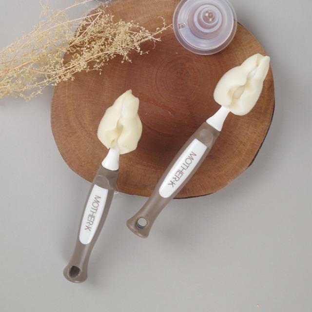 스펀지 젖꼭지 세척솔 2개 세트