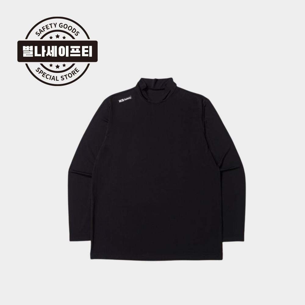 K2 아이스티셔츠 검정 냉감티 하프넥티 이너웨어