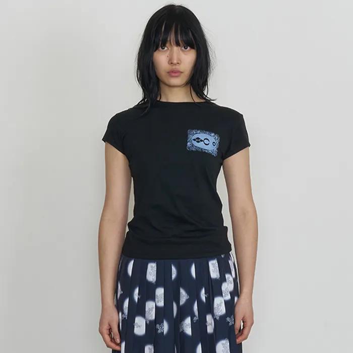 Doily Baby Tee, Onyx