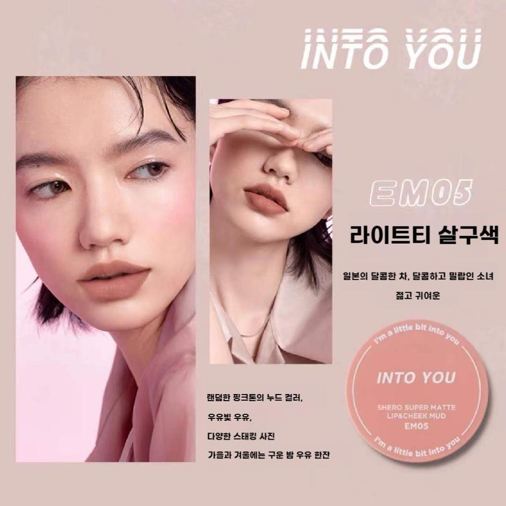 인투유 립 머드 매트 립스틱 틴트, EM05 라이트 브...