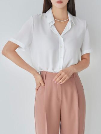 이런 상품 어때요? [균일가 14900원] 자체제작 링클프리 빅사이즈 카라 쉬폰 베이직 반팔 블라우스 (3size) BG07B1