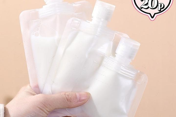 여행용 공병 화장품 용기 튜브 샴푸 샘플 소분 20p 3size