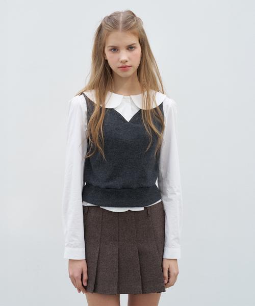 하트 넥 베스트_챠콜