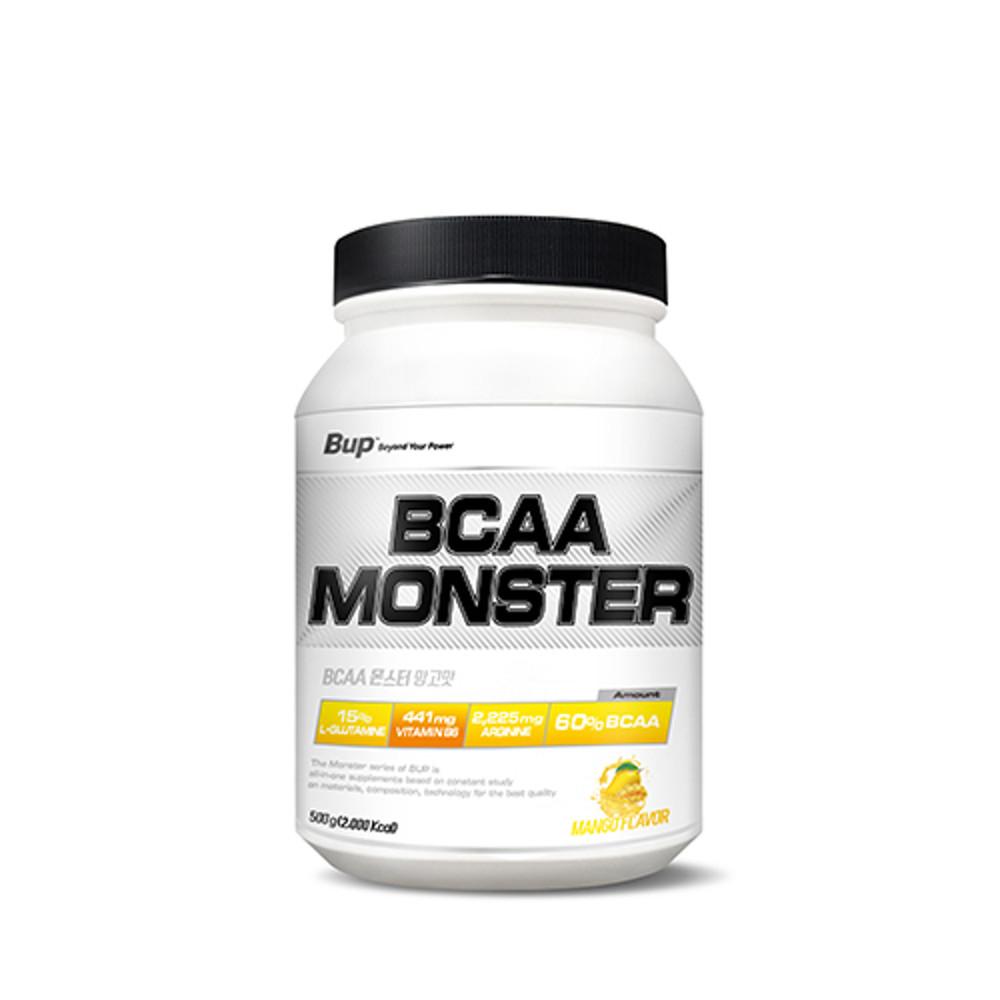 BCAA몬스터 500g 50회분 아미노산 헬스 보충제 비씨에이에이 망고 [원산지:상세설명에 표시]