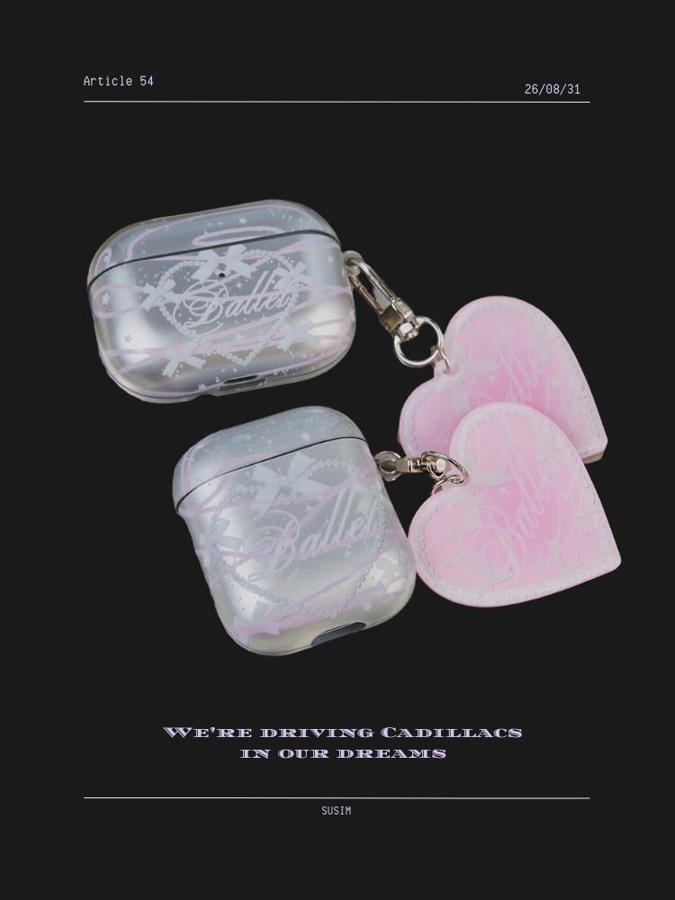 수심 Silver Ballet Case 실버 발레 에어팟 케이스 리본 유니크 키치 y2k