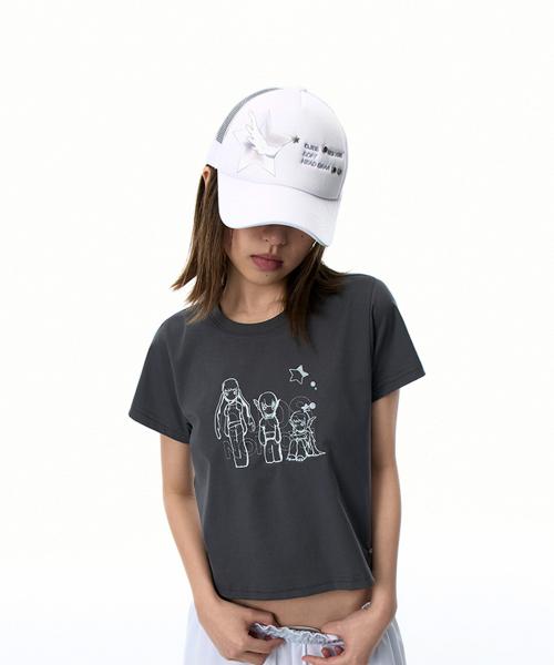 OJOS x NOITOW SHU Soft Head Gear Trucker Cap / White