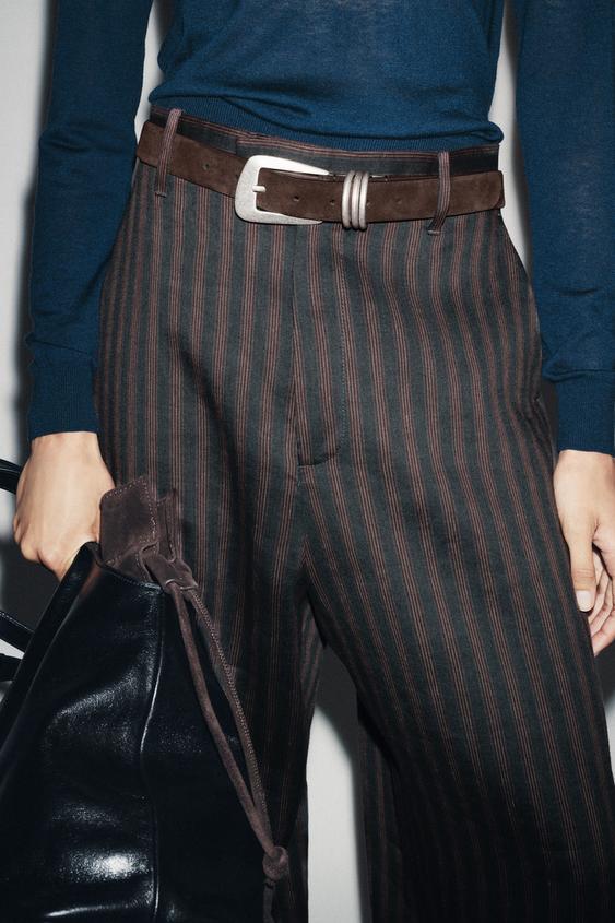 스웨이드 가죽 링 벨트