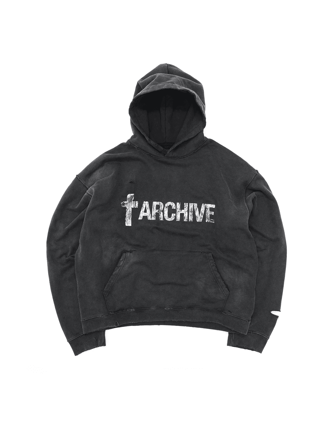 FAR VTG FARARCHIVE  WASHED HOODIE_BLACK