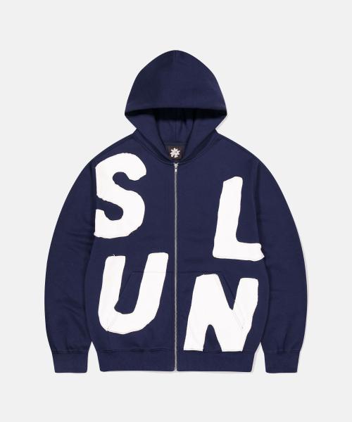 Capital Zip Up Hoodie Navy