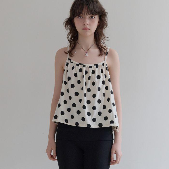 [셀럽착용][3차] Polka Top (Ivory)