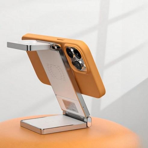 옴니즈 맥세이프 3in1 휴대폰 고속 무선 멀티 충전기 아이폰 애플 워치 거치대 여행용 - 휴대폰/액세서리 | 쿠팡