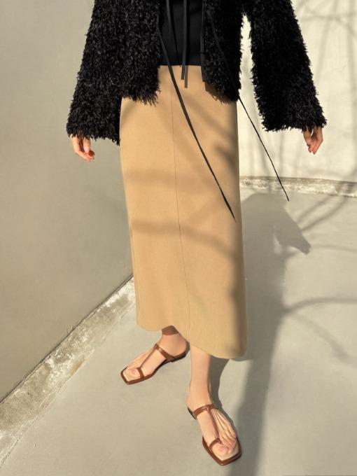 빈스 백 슬릿 롱 스커트 3color