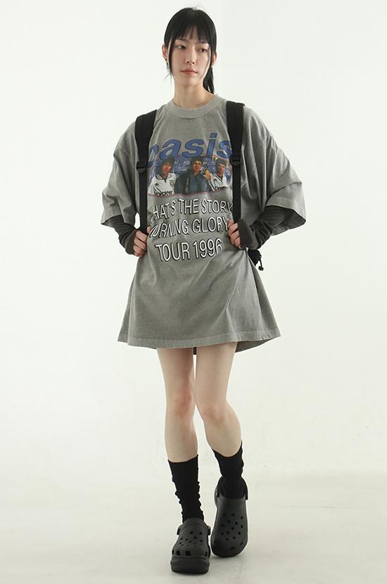 OASIS TOUR printed cotton half tee (unisex)