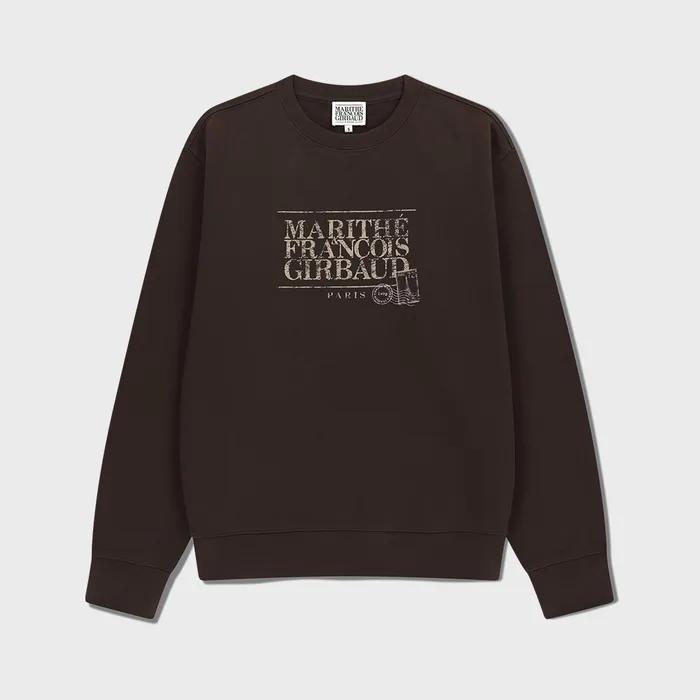 CLASSIC LOGO STAMP SWEATSHIRT brown