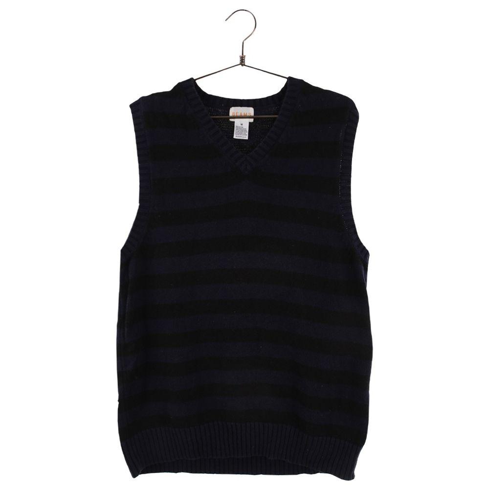 [BEAMS]코튼 니트 베스트[SIZE : MEN M]
